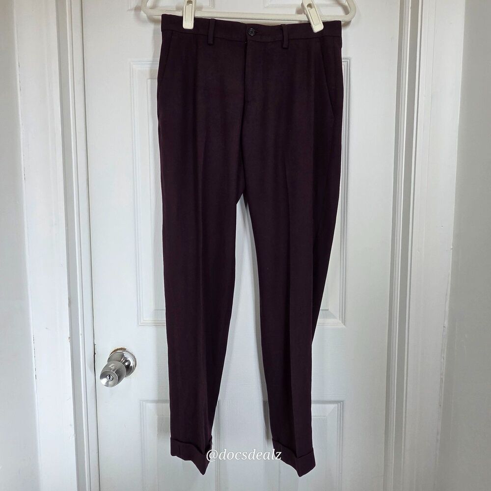 Zara Trousers Plum Women Size 29